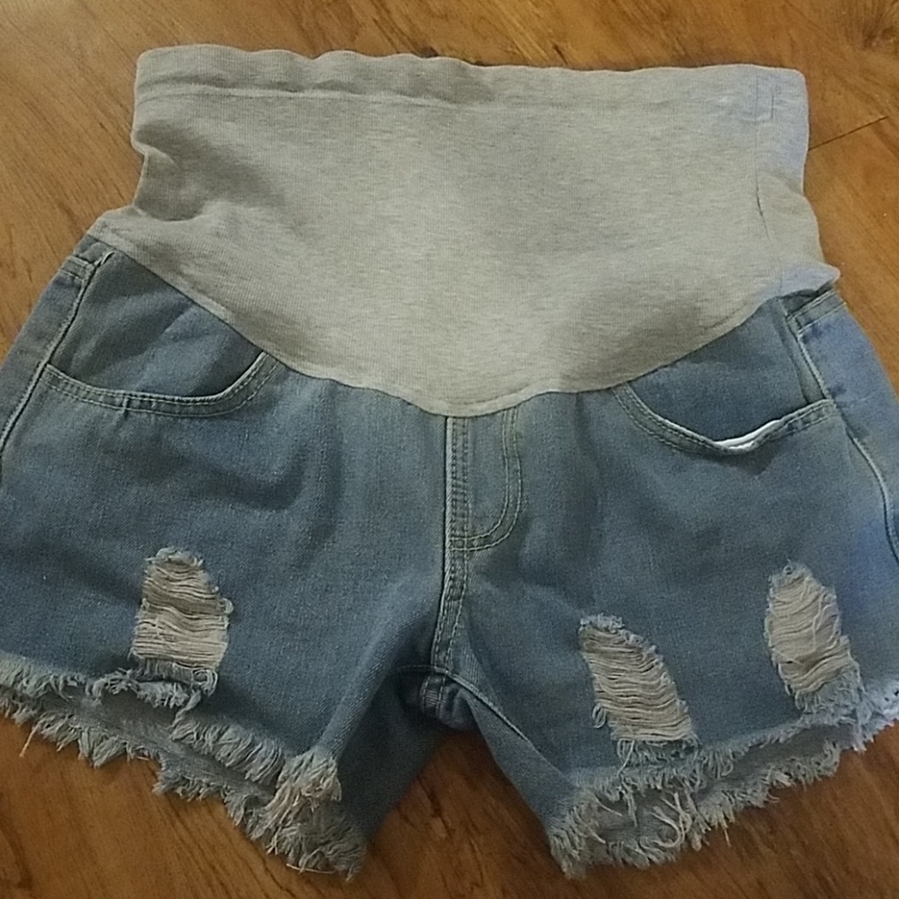 Maternity Jean shorts